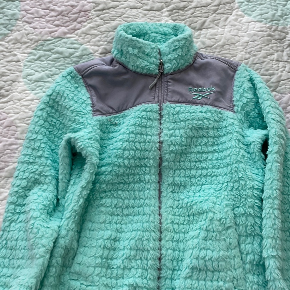 Reebok , kids fleece jacket , size 7/8 like new